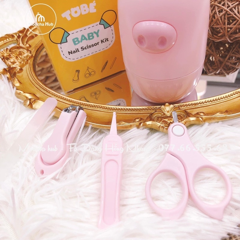 Bộ Bấm Móng Tay 4 Chi Tiết TOBÉ hàng chính hãng cho bé