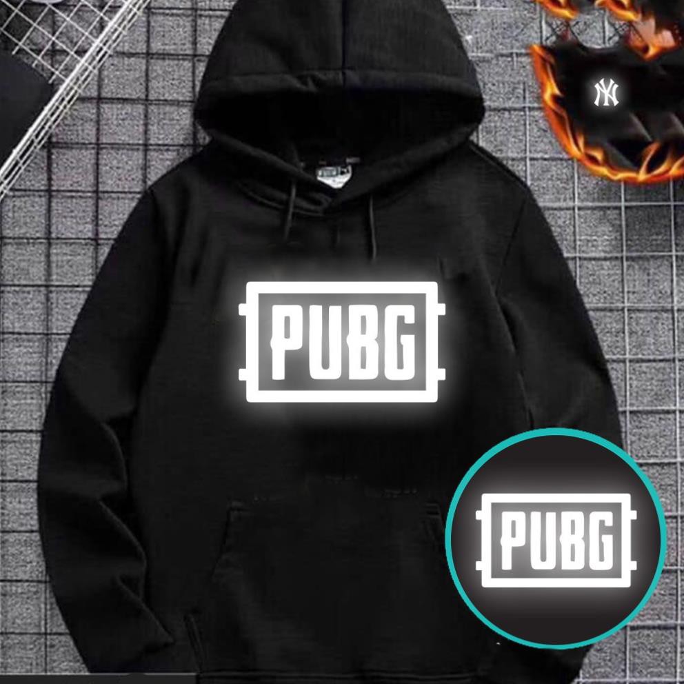 Áo hoodie PUBG phản quang, áo game thủ dáng unisex in theo yêu cầu Xịn