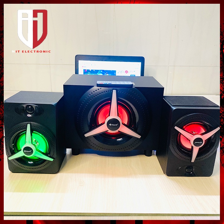 Loa máy vi tính bluetooth công suất lớn KISONLI TM-7000A led RGB loa laptop pc nghe nhạc để bàn có dây