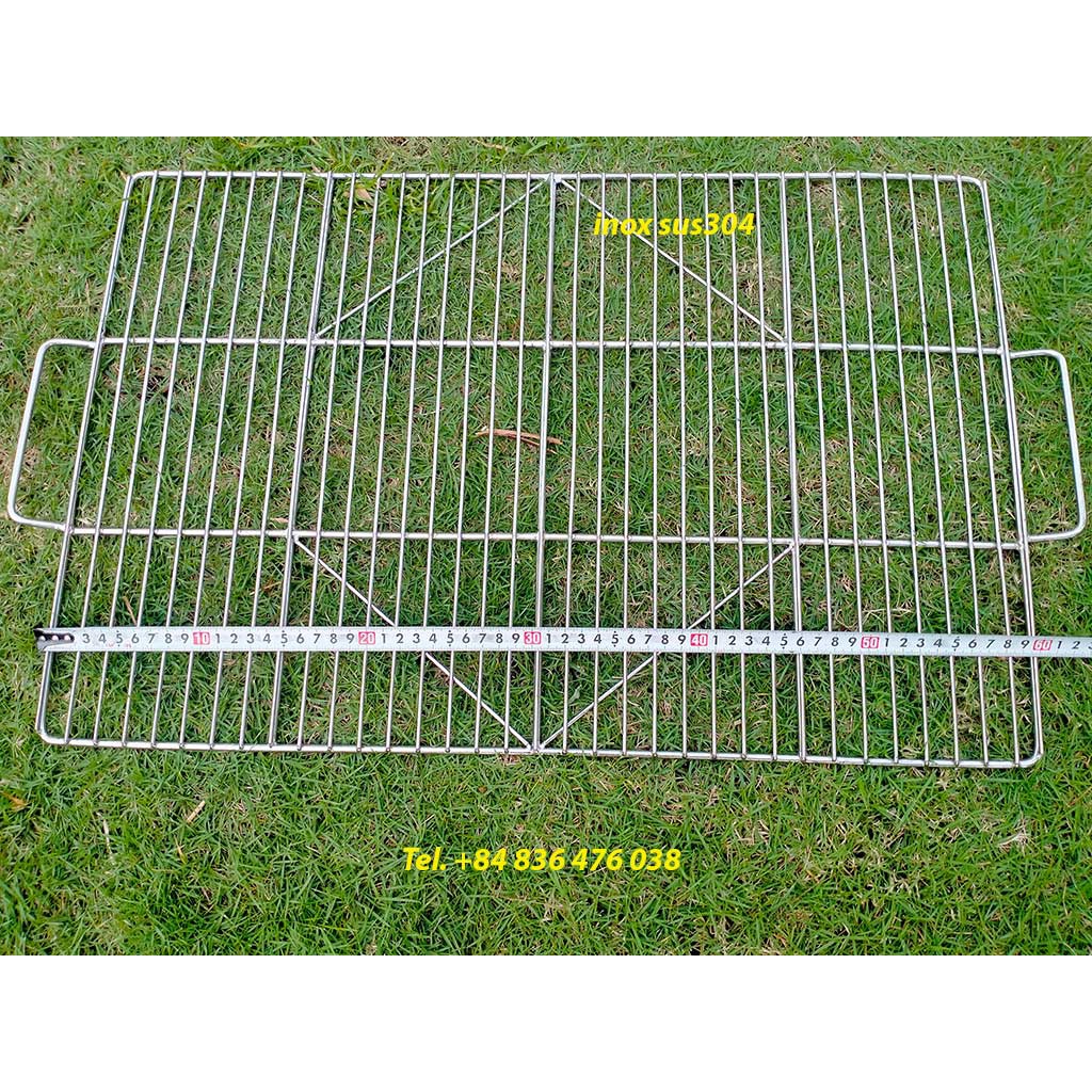 Khay vỉ nướng bánh bằng inox 304 cao cấp, chịu nhiệt cao, cam kết 100% không gỉ sét, mua 1 lần dùng trọn đời