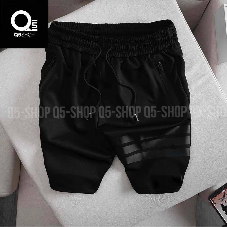 Quần Ngố nam Quần short nam vải umi kẻ sọc chất kiệu cao cấp thoáng mát không xù cho mùa hè Q5SHOP