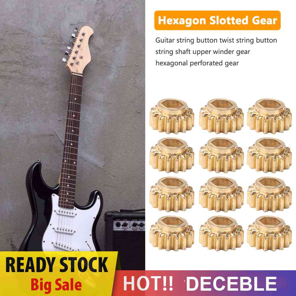 Bộ 12 Bánh Răng Đầu Lục Giác 1 / 15 Cho Đàn Guitar