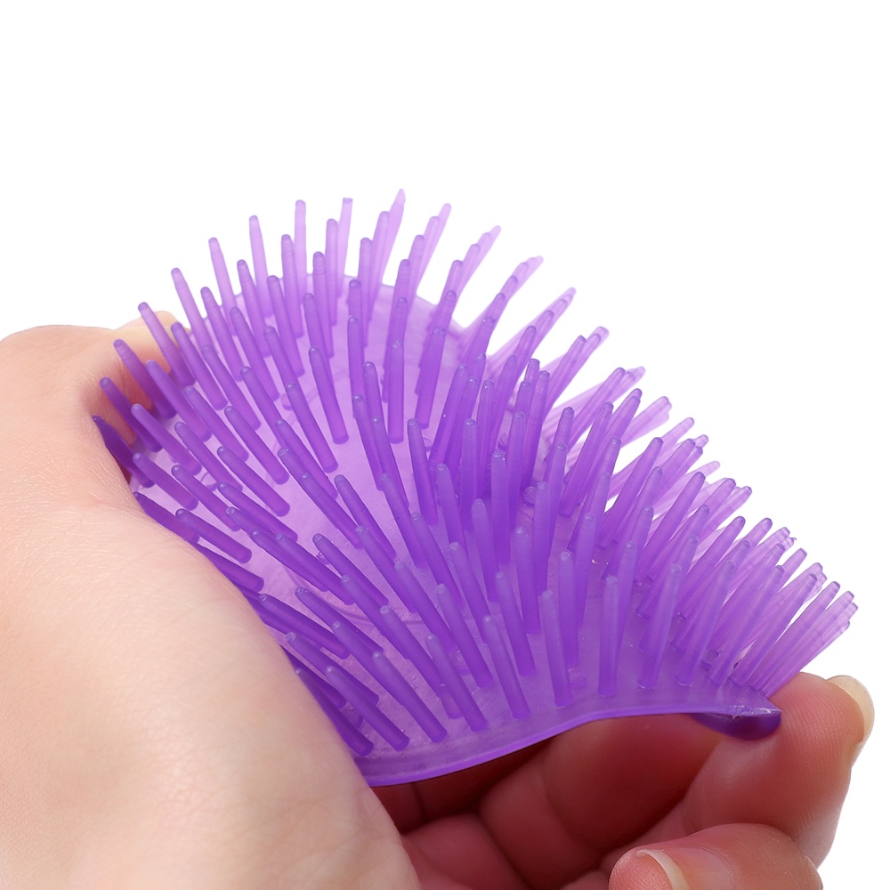 Bàn Chải Mát Xa Da Đầu Bằng Silicone Mềm Mại Sáng Tạo Tiện Dụng Cho Spa