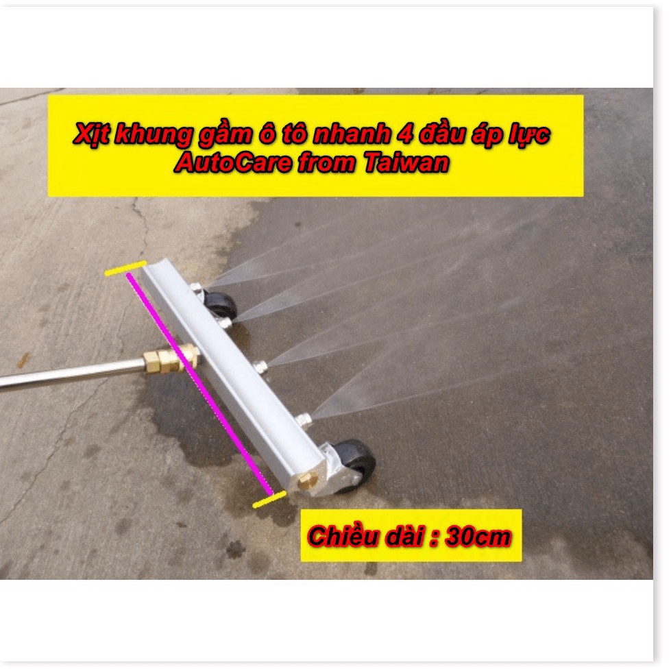 Xịt khung gầm ô tô nhanh 4 đầu áp lực AutoCare from Taiwan 11.7mm 30cm SKU631 thông tin rõ ràng