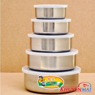 Bộ thố inox 5 cái