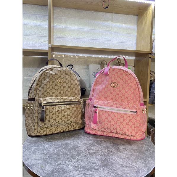Balo thời trang vải đi học in hoạ tiết size 40