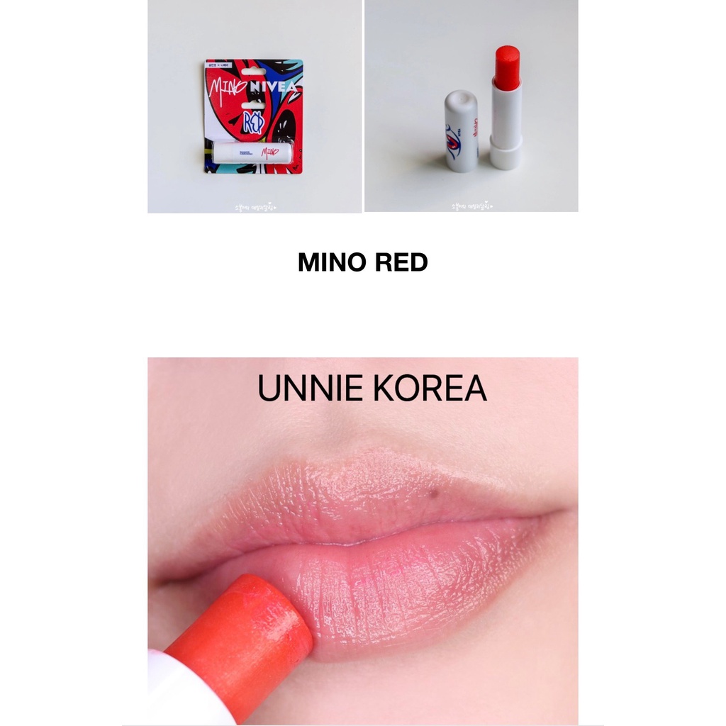 [Nivea-dưỡng môi] Son dưỡng NIVEA LIPBALM phiên bản MINO EDITION Hàn Quốc