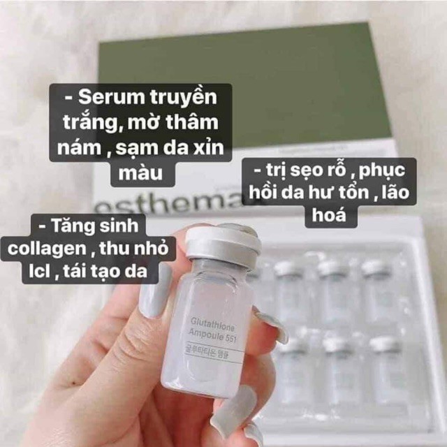 Serum Tế Bào Gốc Glutathione Ampoule 551 Esthemax Hàn Quốc