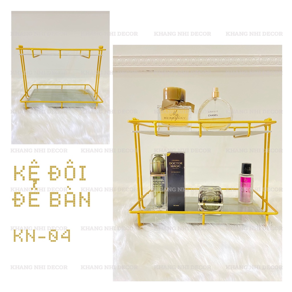 Khay Kệ Đựng Mỹ Phẩm Đa Năng , Kệ decor, Kệ trang trí để bàn, Kệ Mỹ Phẩm
