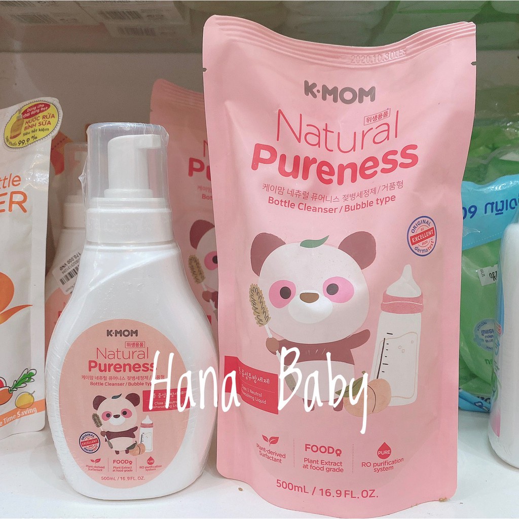 Nước rửa bình sữa Kmom Hàn Quốc