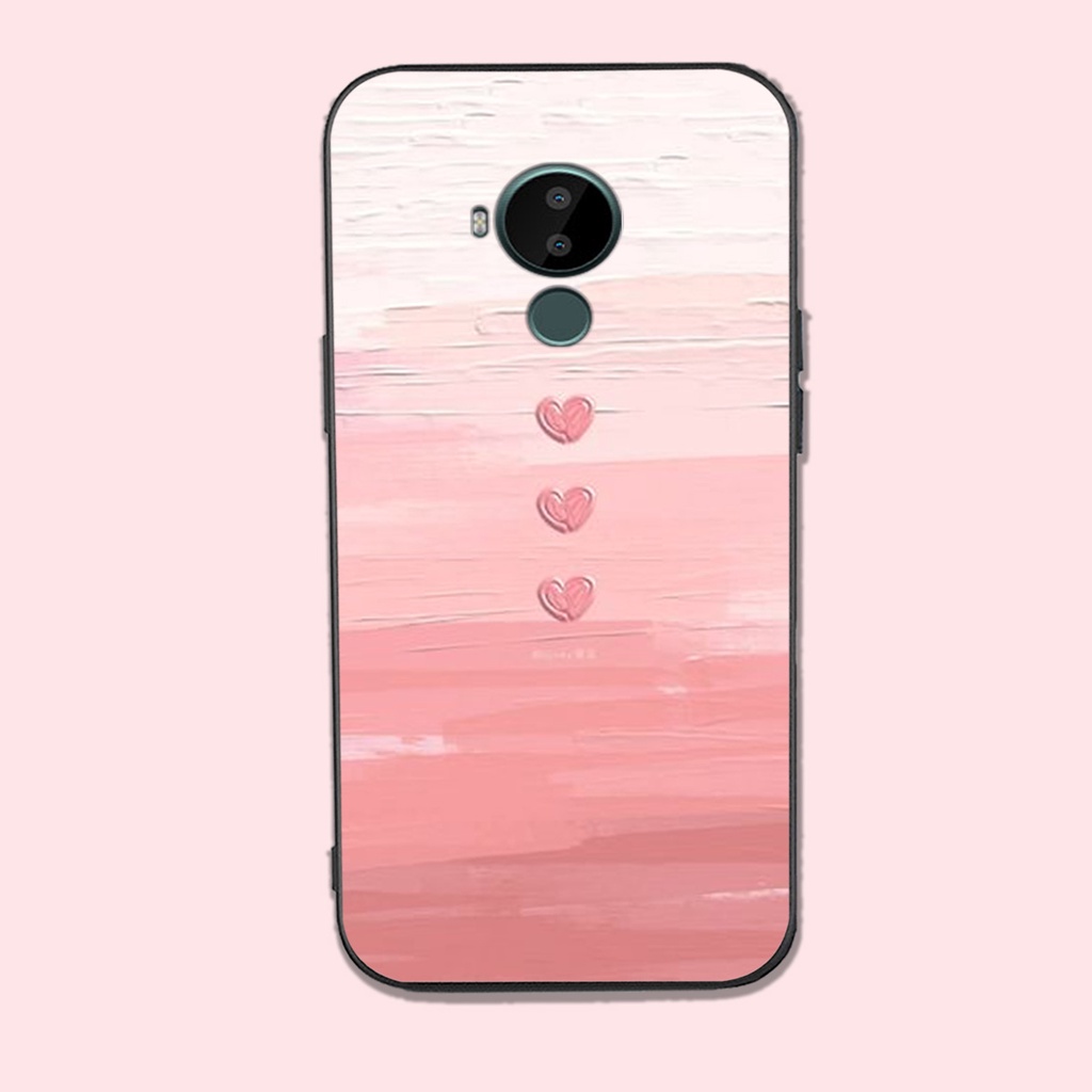 Ốp lưng điện thoại nokia c10 / nokia c20 / nokia c30 trái tim sắc màu