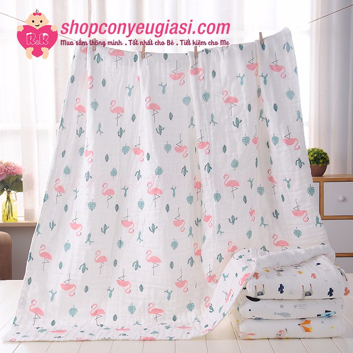 Mền 100% Cotton Chống Ngạt Cho Bé - 110*110