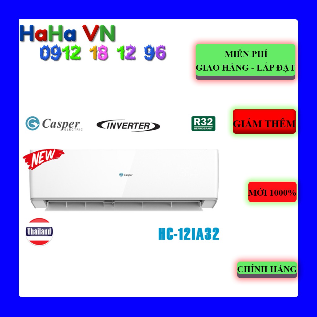 Máy Lạnh Casper 1.5Hp Inverter HC-12IA32 | HC12IA32 mẫu 2021 Thái Lan