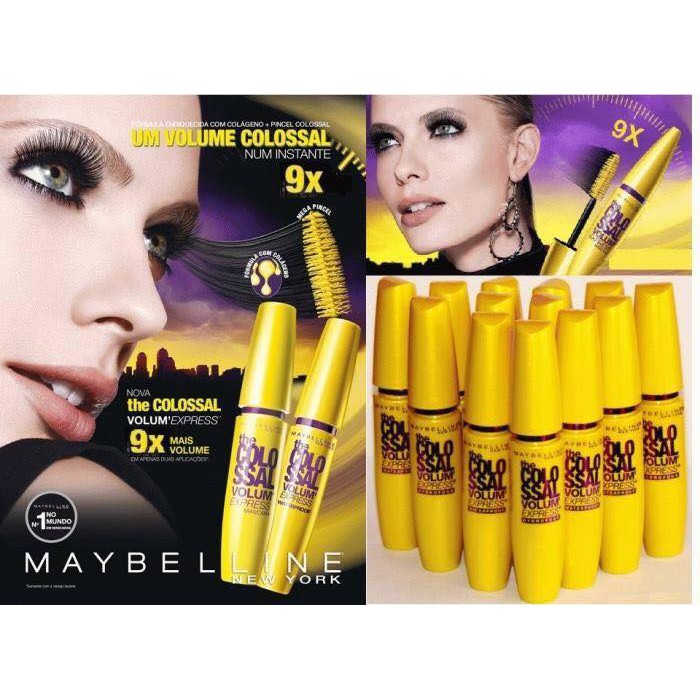 Mascara Maybell line color 130K - Mascara Làm Dày Mi Gấp 10 lần _ Ngăn Rụng Mi Maybelline