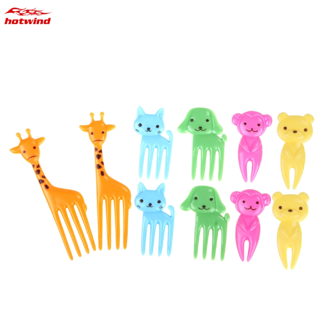 Set 10 Nĩa Ăn Trái Cây Hình Động Vật Xinh Xắn