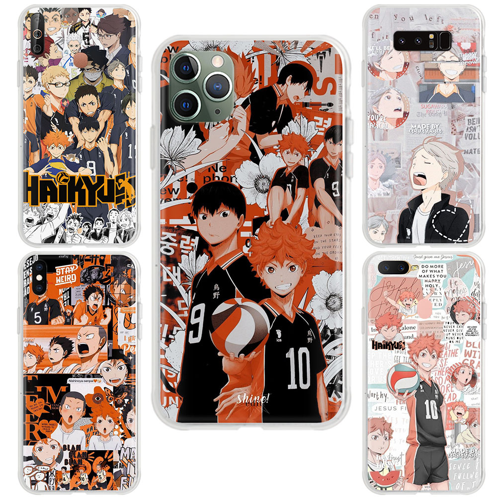 Ốp Điện Thoại Mềm Hình Haikyuu 208 Cho iPhone XR 8 5S 5 7 6S 6 11 Pro Plus Max SE