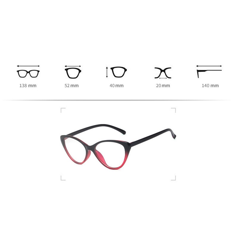 Gọng kính mắt mèo nhựa dẻo Emilie eyewear phụ kiện thời trang 2383 | BigBuy360 - bigbuy360.vn