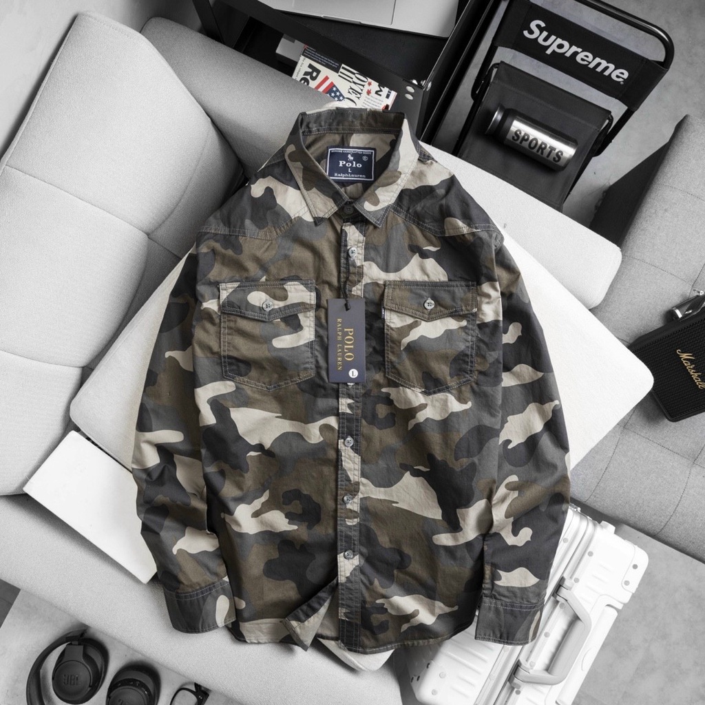 Áo sơ mi nam họa tiết rằn ri áo lính có 3 màu, áo sơ mi nam sọc dọc hàn quốc, áo sơ mi nam denim cực chất