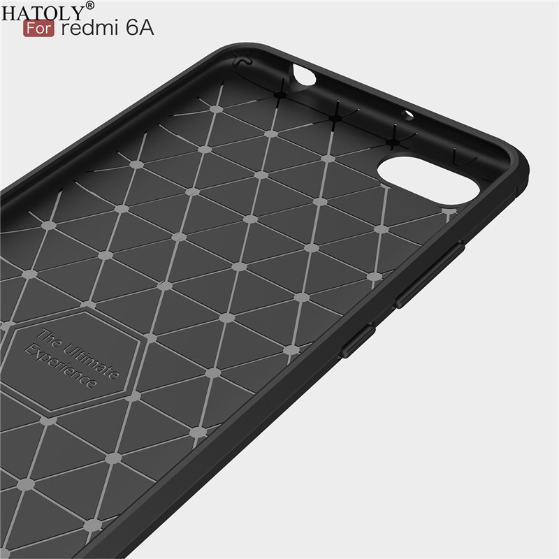 Ốp Lưng Xiaomi Redmi 6A Dẻo Cacbon Phay Xước chống sốc