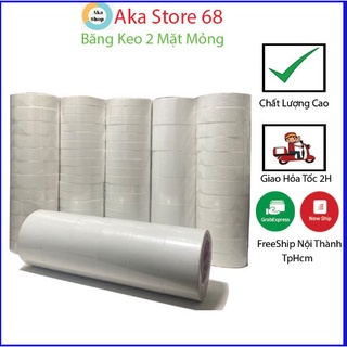 Băng keo 2 mặt mỏng 1p5 2p4 5p - băng dính - băng dính 2 mặt - băng keo hai mặt - băng dính hai mặt mỏng