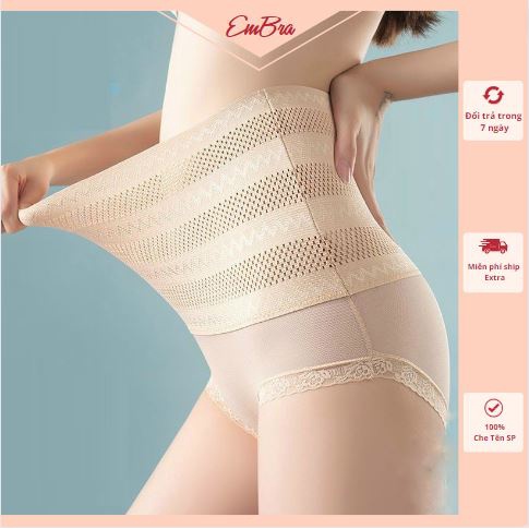 Quần gen bụng Embra thông hơi cao cấp định hình ôm eo thon gọn EBDDH11