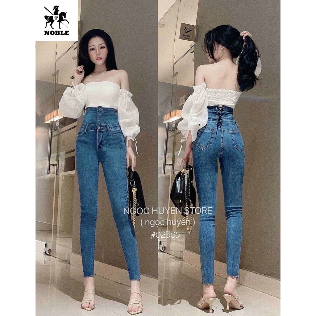 [Freeship] Quần jean nữ kiểu cao cấp thời trang Noble TN31