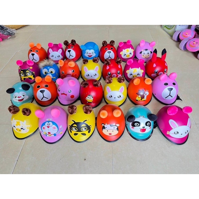 MŨ BẢO HIỂM CAO CẤP hình thú cute an toàn cho BÉ yêu( bé từ 3 đến 6 tuổi)
