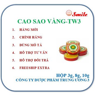 Combo 3 hộp cao sao vàng ( hộp 12 lọ 10g)