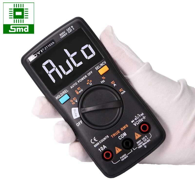 Đồng Hồ Đo Vạn Năng ZOYI ZT102A Đo Điện Áp Dòng Điện AC VC Màn Hình LCD Rõ Nét Chính Hãng