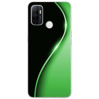 Ốp lưng Oppo A53 (2020), A73, A93 in hình Đường cong xanh