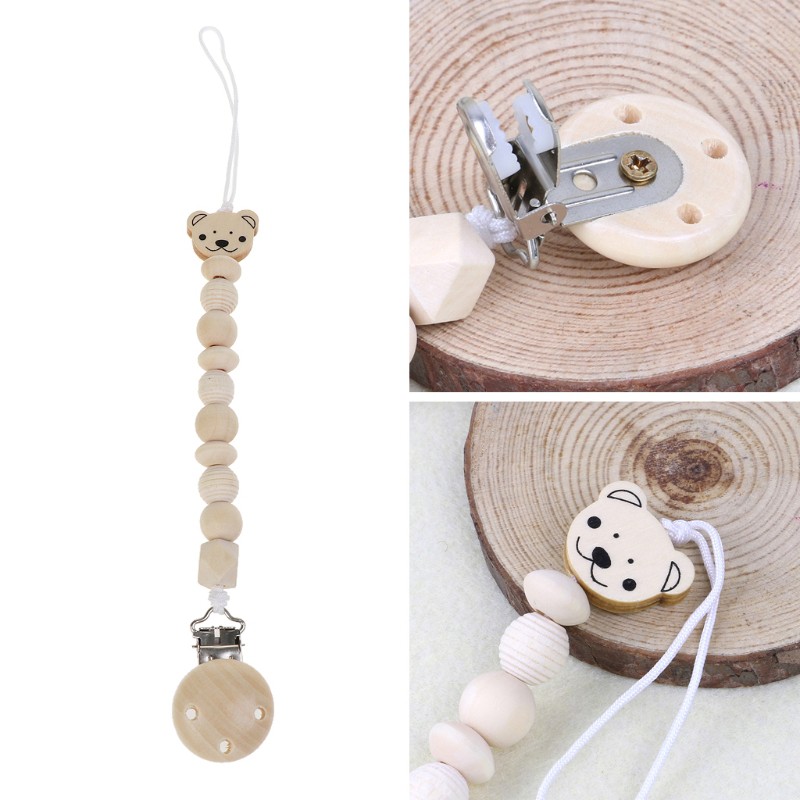 Đồ chơi chuỗi hạt gỗ ngậm mọc răng cho bé