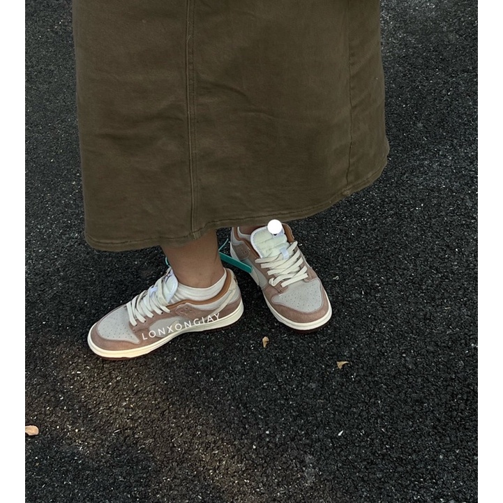 giày thể thao sb dunkk nâu siêu xinh