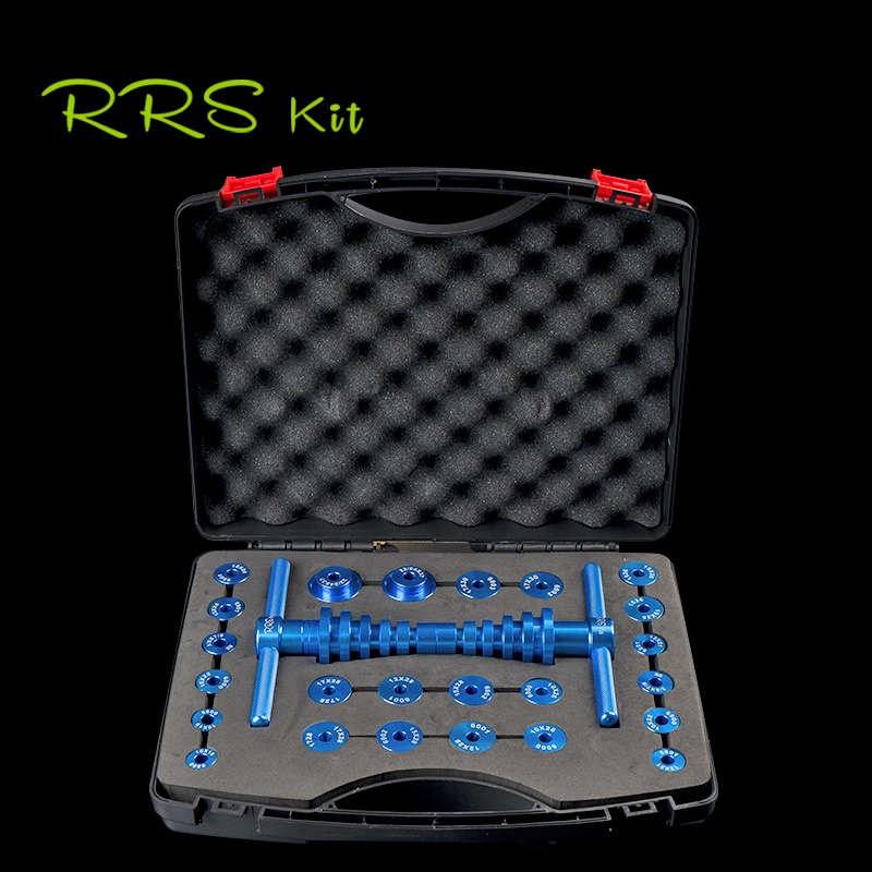 RRSKIT Vòng bi lắp đặt cho xe đạp Công cụ tháo lắp Vòng bi xe đạp BB Bộ công cụ lắp đặt trục quay Bộ công cụ cài đặt mềm Khung đuôi mềm Công cụ vòng bi quay đầu