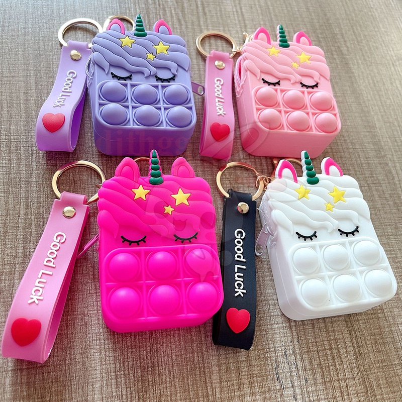 New zero wallet rodent killing pioneer Con kỳ lân Pop it  giá rẻ  ví tiền xu Messenger cái túi Túi đeo vai Push Bubble Sensory Fidget Giải phóng đồ căng thẳng