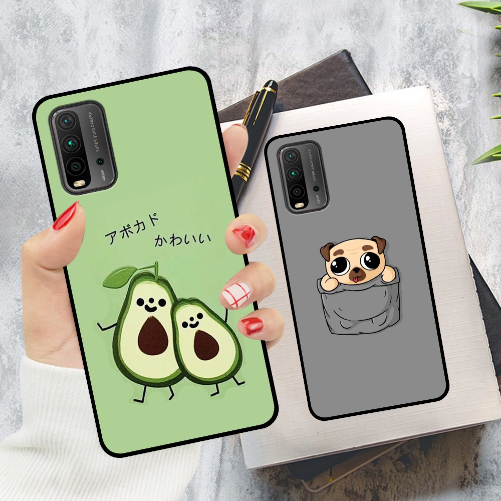 Ốp Xiaomi Redmi 9T / Poco M3 in hình quả bơ, hươu, khủng long siêu dễ thương