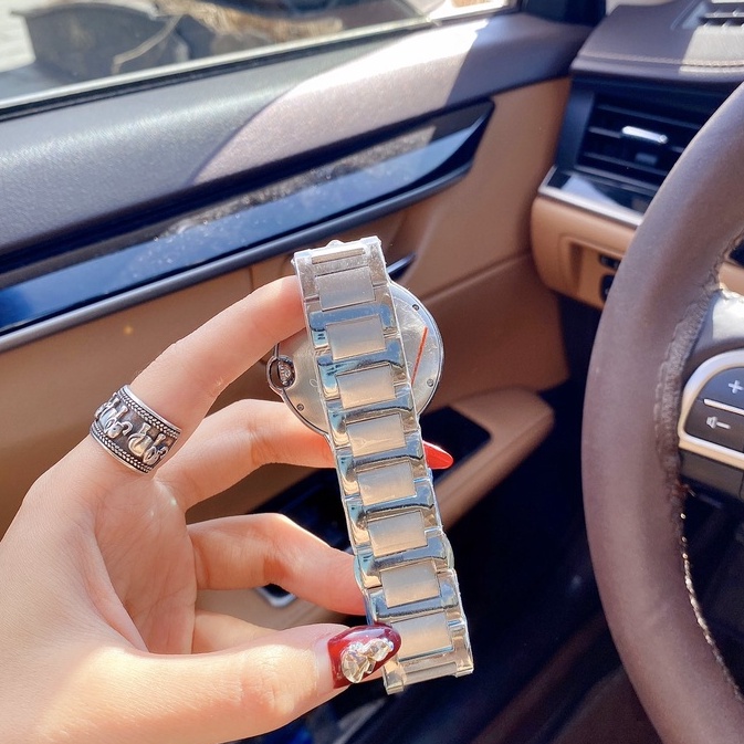 Đồng Hồ Đeo Tay Bằng Thép Không Gỉ Màu Xanh Dương Phong Cách Doanh Nhân Thời Trang Cao Cấp Dành Cho Nam Nữ