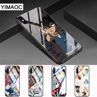 Ốp Điện Thoại Mặt Kính Hình Thám Tử Conan Cho Xiaomi Redmi Note 5 6 7 8 9 Pro 8t 9ty