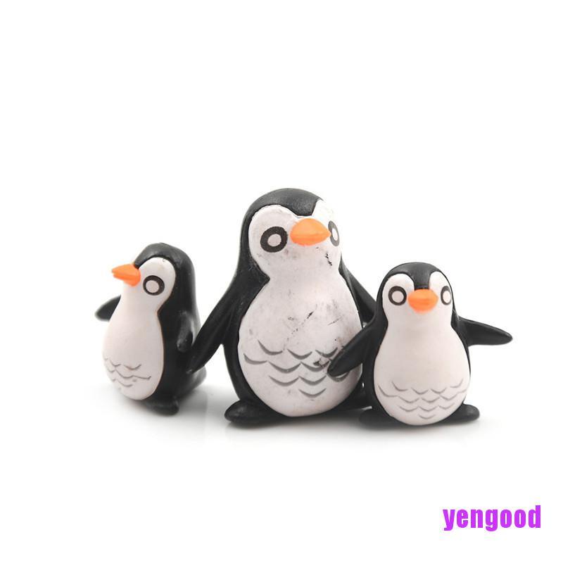 Bộ 5 Mô Hình Chim Cánh Cụt mini Trang Trí Nhà Búp Bê