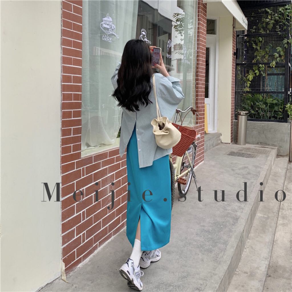 Sơ mi sọc xẻ nút lưng | ảnh thật 2 ảnh cuối | hàng order thường về sớm hơn dự kiến