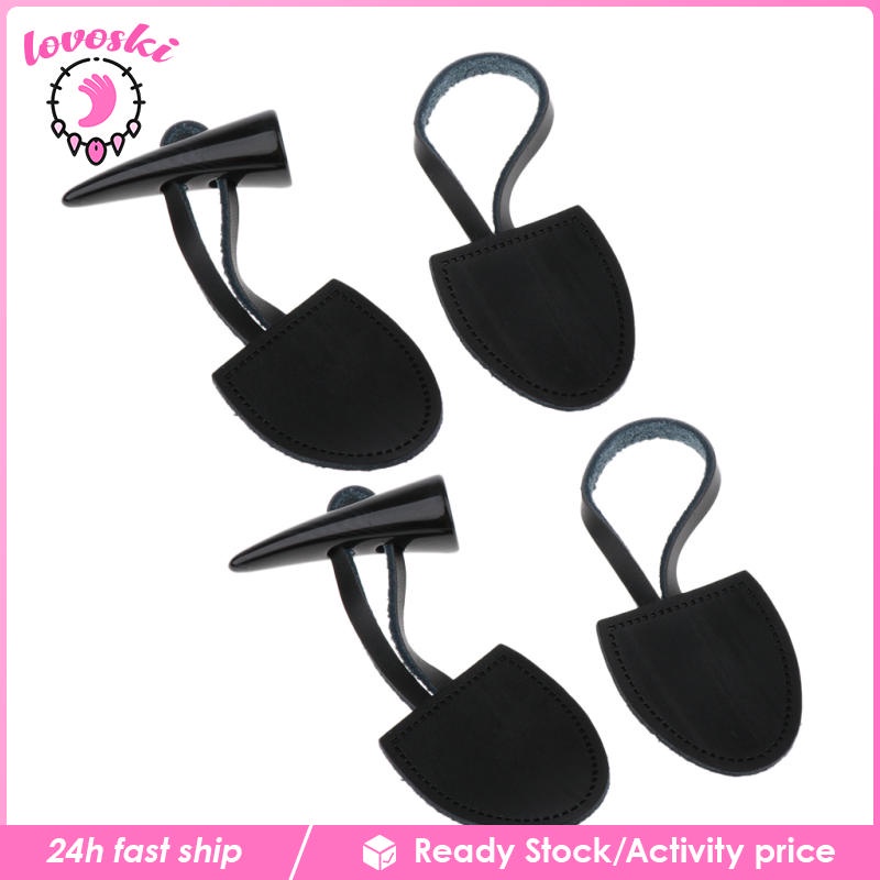 Set 2 Bộ Nút Thắt Sừng Da PU Làm Áo Khoác Trang Trí Thủ Công DIY