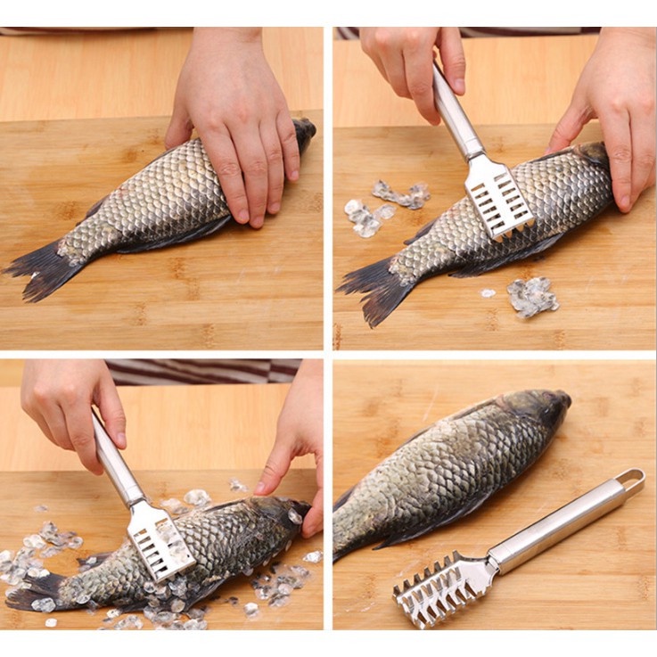 [BÁN SỈ] Dụng Cụ Lóc Vảy Cá - Đánh Da Cá Bằng Inox Siêu Bền