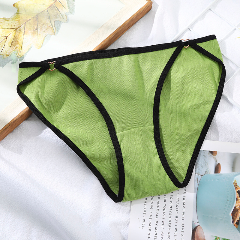 Quần lót LEVAO bằng cotton graphene màu đơn sắc eo thấp chống vi khuẩn cho nữ