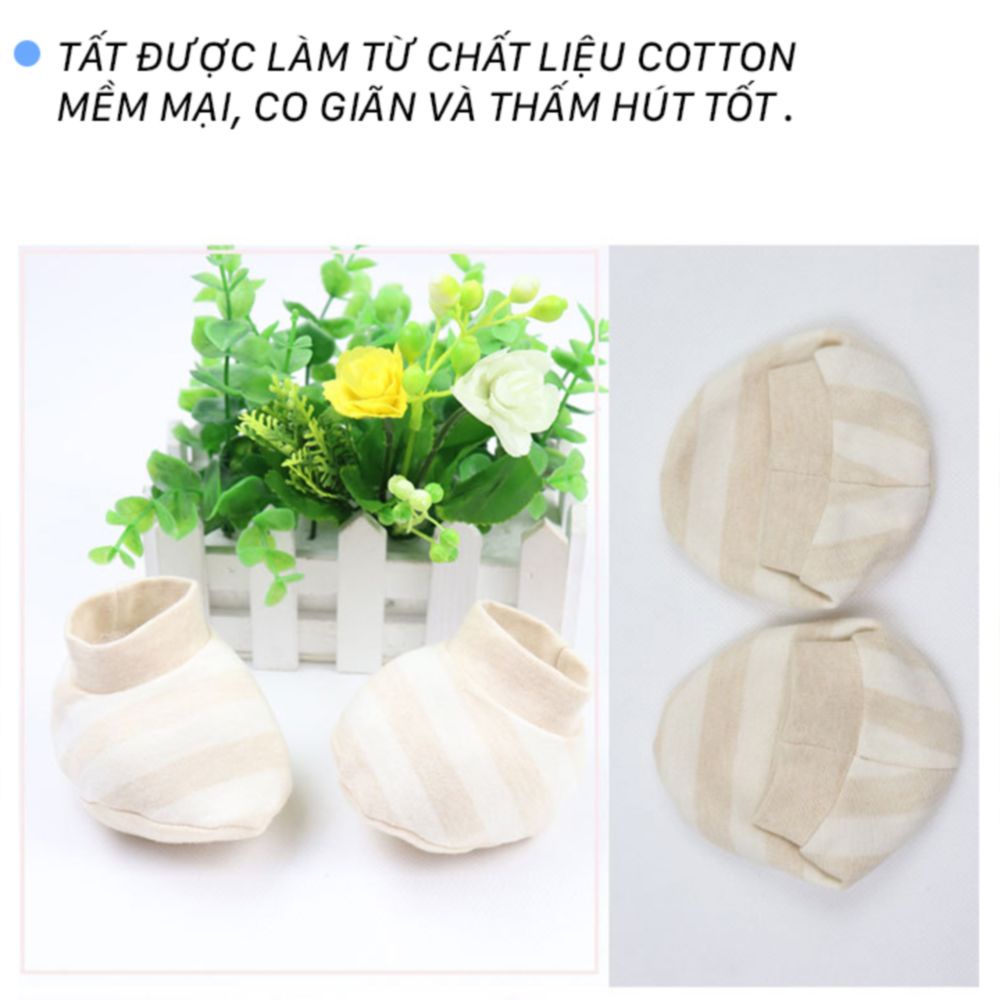 Bao Tay bao Chân sơ sinh chất liệu Cotton mềm mại, an toàn cho bé (vớ tay chân cho bé sơ sinh)