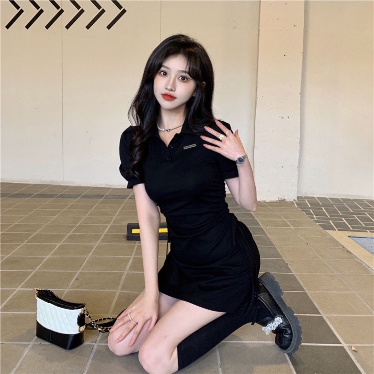 Đầm Thun polo Dáng Ôm Thời Trang Nữ Tính