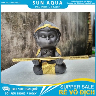 Tượng tôn ngộ không trang trí bể cá [SUN AQUA]
