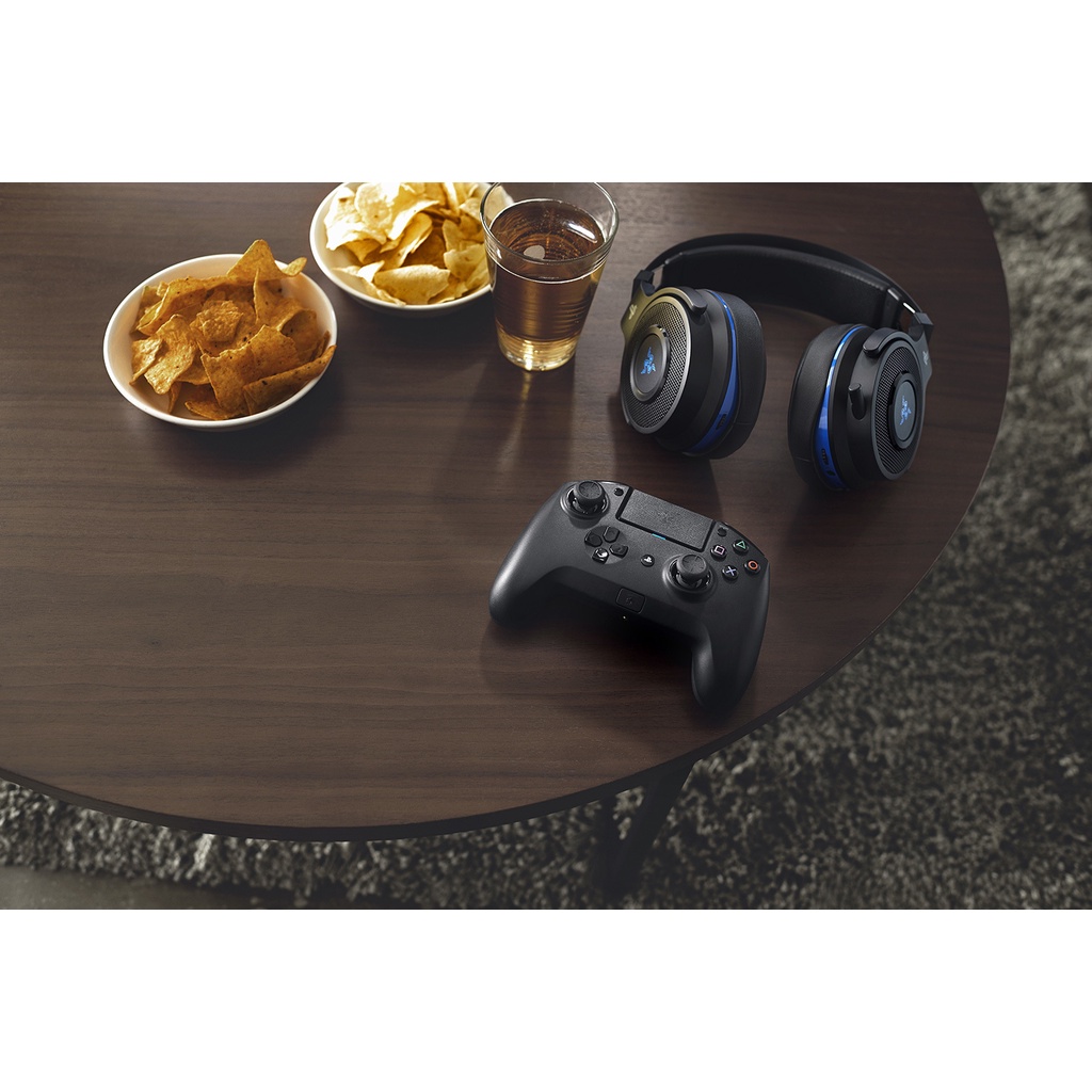Tay cầm điều khiển chơi game Razer Raiju Tournament Edition-Wireless and Wired Gaming Controller for PS4_Chính hãng