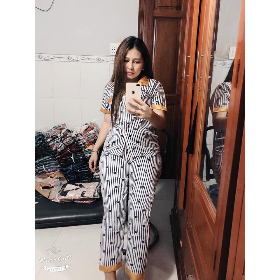 Đồ bộ pijama lụa satin