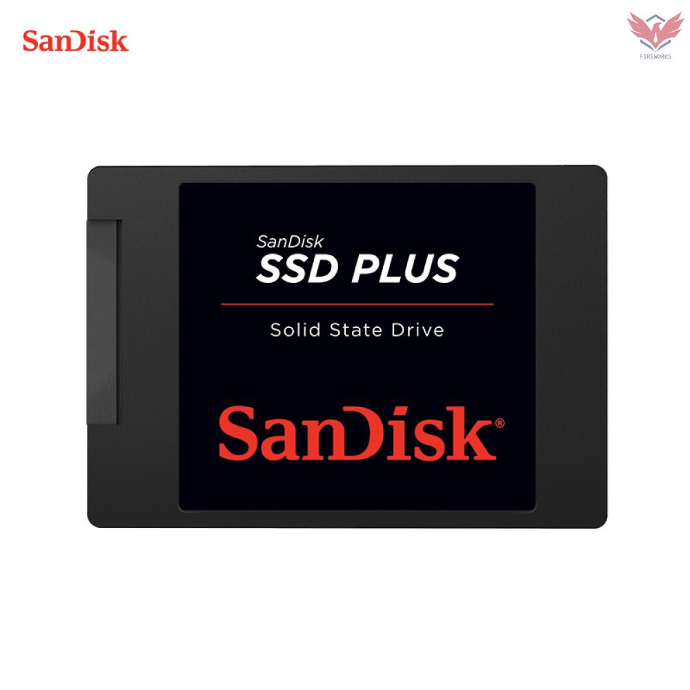 SANDISK Ổ Cứng Ssd Plus 2.5inch Sata3.0 120gb Chống Sốc Yên Tĩnh Cho Laptop / Máy Tính