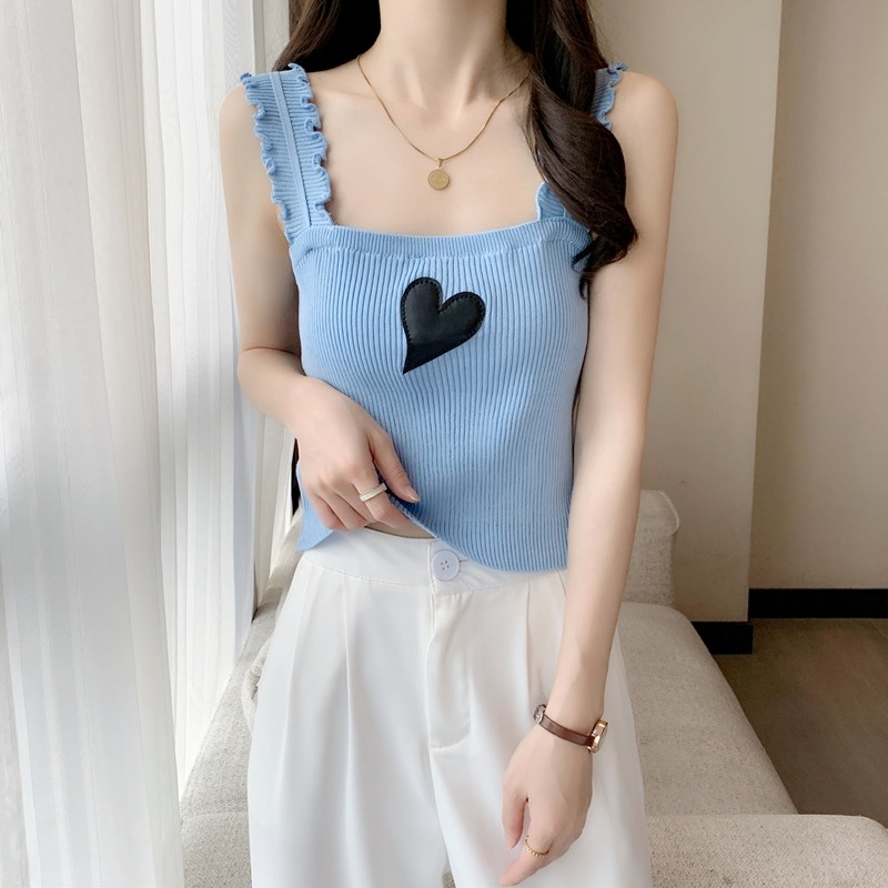 Áo hai dây dệt kim ZHELIHANGFEI thiết kế thời trang/ nấm