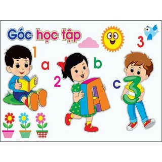 Tranh xốp góc Học tập mầm non